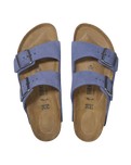 Arizona Suede Leather Sandals in Purple Dusk