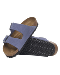Arizona Suede Leather Sandals in Purple Dusk