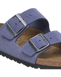 Arizona Suede Leather Sandals in Purple Dusk