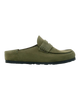 The Birkenstock Mens Naples Wrapped Suede Leather Shoes in Thyme
