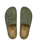 The Birkenstock Mens Naples Wrapped Suede Leather Shoes in Thyme