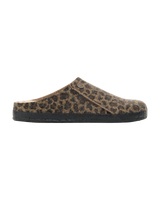 Zermatt Felt Slipper in Leopard Toffee Melange