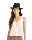 The Brixton Womens Womens Messer Fedora in Black