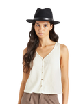 The Brixton Womens Womens Messer Fedora in Black