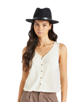 The Brixton Womens Womens Messer Fedora in Black