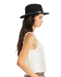 The Brixton Womens Womens Messer Fedora in Black