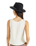 The Brixton Womens Womens Messer Fedora in Black