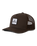 The Brixton Mens Alpha Block Netplus Trucker Cap in Brown & Brown