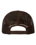 The Brixton Mens Alpha Block Netplus Trucker Cap in Brown & Brown