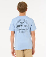 The Rip Curl Boys Boys Staple T-Shirt in Ice Blue