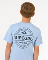 The Rip Curl Boys Boys Staple T-Shirt in Ice Blue