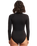 The Seafolly Womens Collective Zip Front Surfsuit (2023) in Black