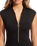 The Seafolly Womens Collective Zip Front One Piece Swimsuit in Black