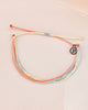 The Pura Vida Beach Life Bracelet in Orange, Blue & Yellow