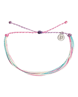 The Pura Vida Rose Quartz Bracelet in Blue & Pink