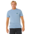 The Rip Curl Mens Wettie Passage Icon T-Shirt in Faded Denim