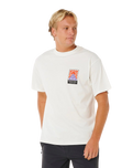 The Rip Curl Mens Search Dawn T-Shirt in Bone