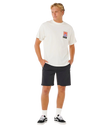 The Rip Curl Mens Search Dawn T-Shirt in Bone