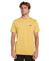 Streamline Embroidered T-Shirt in Ochre