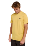 Streamline Embroidered T-Shirt in Ochre