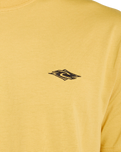 Streamline Embroidered T-Shirt in Ochre