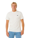 Streamline Embroidered T-Shirt in Bone