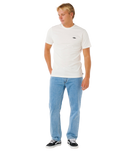 Streamline Embroidered T-Shirt in Bone