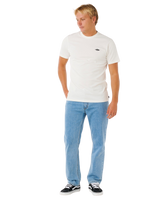 Streamline Embroidered T-Shirt in Bone
