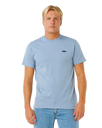 Streamline  Embroidered T-Shirt in Faded Denim