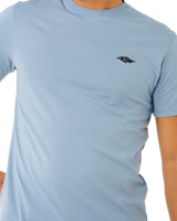 Streamline  Embroidered T-Shirt in Faded Denim