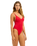 The Seafolly Womens Collective V Neck One Piece Swimsuit in Cosmo Red