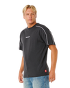 Inner Visions Panel T-Shirt in Washed Black