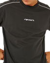 Inner Visions Panel T-Shirt in Washed Black