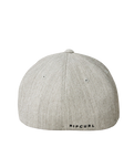 The Rip Curl Mens Tepan Flexfit Cap in Light Grey Heather