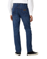 The Wrangler Mens Texas Slim Jeans in Silkyway