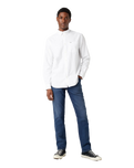The Wrangler Mens Texas Slim Jeans in Silkyway