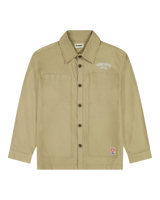 The Wrangler Mens Casey Jones Shacket in Saddle