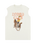 The Wrangler Womens Muscle Vest in Vintage White