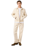 The Wrangler Mens Embroidered Jacket in Ecru