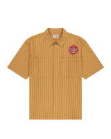 The Wrangler Mens CJ Mechanic Shirt in Orange Stripe