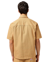 The Wrangler Mens CJ Mechanic Shirt in Orange Stripe