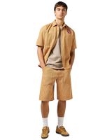 The Wrangler Mens CJ Mechanic Shirt in Orange Stripe