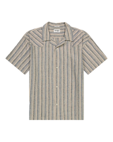The Wrangler Mens Resort Shirt in Indigo Stripe