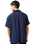 The Wrangler Mens Resort Shirt in Navy Stripe