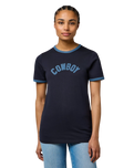 Ringer T-Shirt in Navy