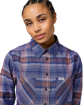 Femme Western Shirt in Earth Red