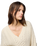 V Neck Cable Knit Jumper in Ivory