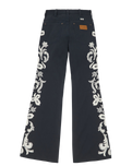 The Wrangler Womens 70s Flare Jeans in Dark Navy