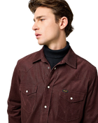 Western Cord Shirt in Mahogany