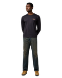 Americana Long Sleeve T-Shirt in Black
